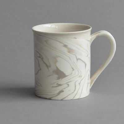 Marbled Tea Mug - Light Brown & White from Nom Living