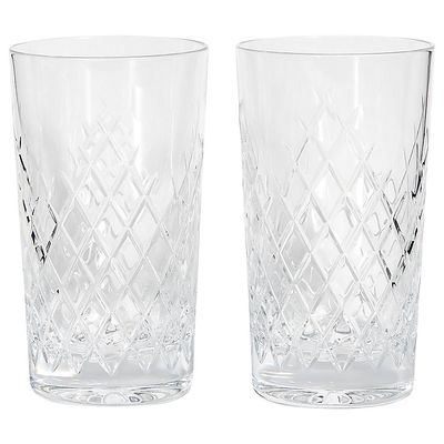 Barwell Crystal Cut Highball Glasses from Soho Home