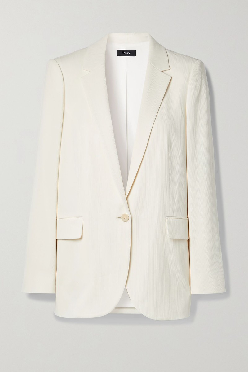 Ribbed Crepe Blazer from Theory