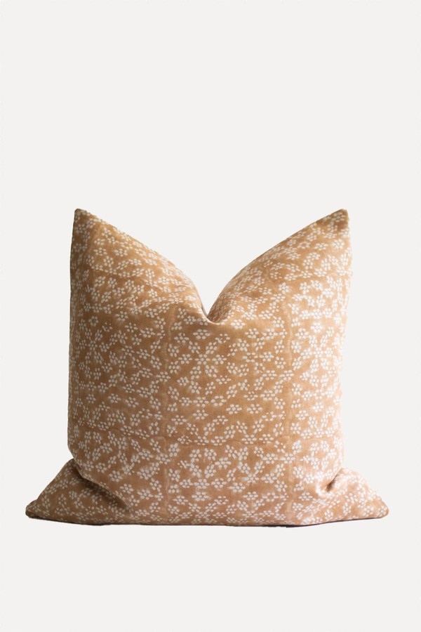 Floral Block Print Pillow Cover from HabitationBoheme