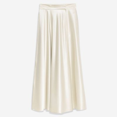 Satin Full Circle Midi Skirt from Topshop