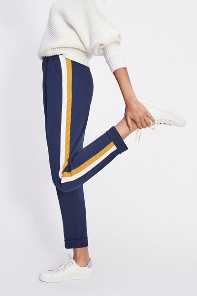 Navy Side Stripe Joggers