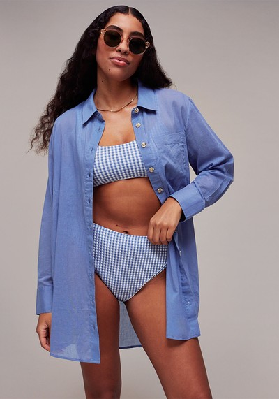 Denim Longline Shirt