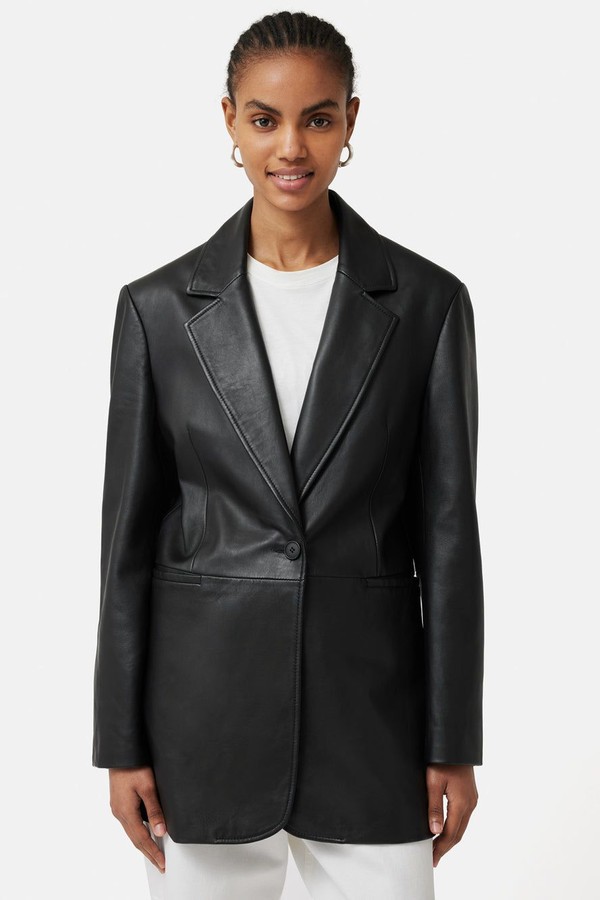 Tailored Leather Blazer from Jigsaw