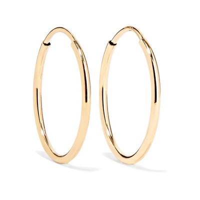 Infinity 10 Karat Gold Hoop Earrings from Loren Stewart