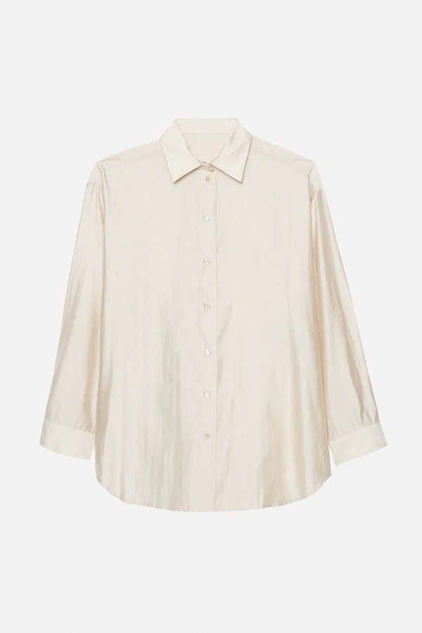 Ola Semi-Sheer Button Up Shirt from The Frankie Shop