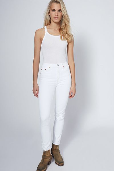 Stretch High Rise Ankle Crop