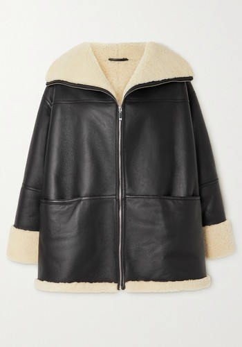 Shearling-Lined Leather Jacket from Totême