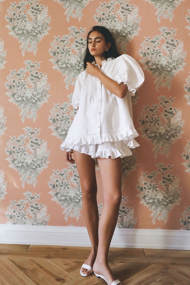 Sanna Pintuck Blouse from MORTON MAC