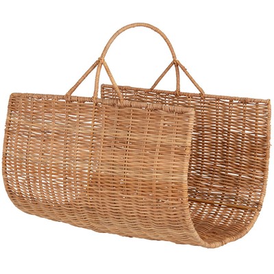 Hand-Woven Plant Fibre Storage Basket