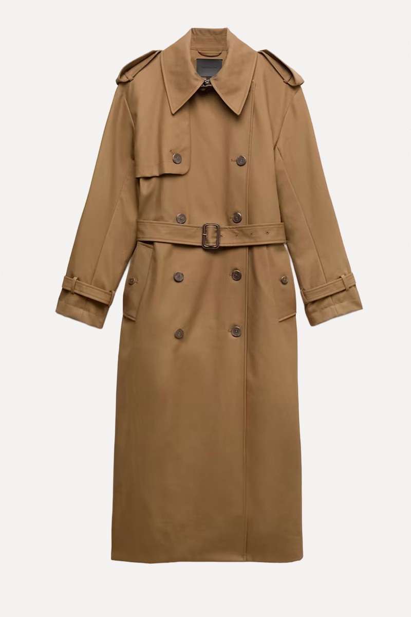 Pure Cotton Longline Trench Coat from Marks & Spencer
