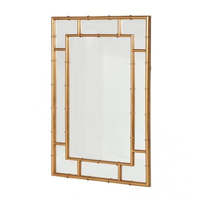 Gold Mock Bamboo Mirror from Turnbull and Thomas