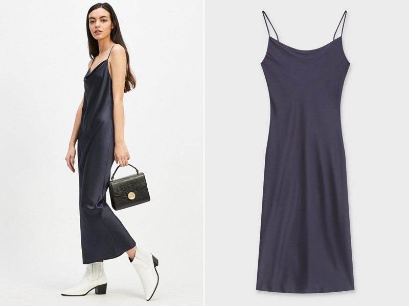 Cowl Neck Slip Dress
