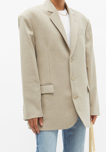 Gelso Oversized Tercel-Blend Blazer from The Frankie Shop