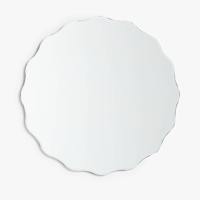Wavy Bevelled Glass Round Wall Mirror from John Lewis & Partners