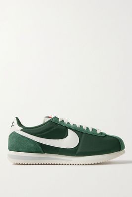 Cortez Suede & Leather-Trimmed Shell Sneakers from Nike