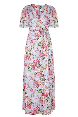 Blue Floral-Print Georgette Maxi Dress from By Timo