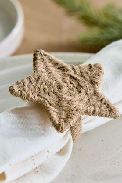 Star Christmas Napkin Rings from Next