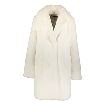 Cream Faux Fur Coat