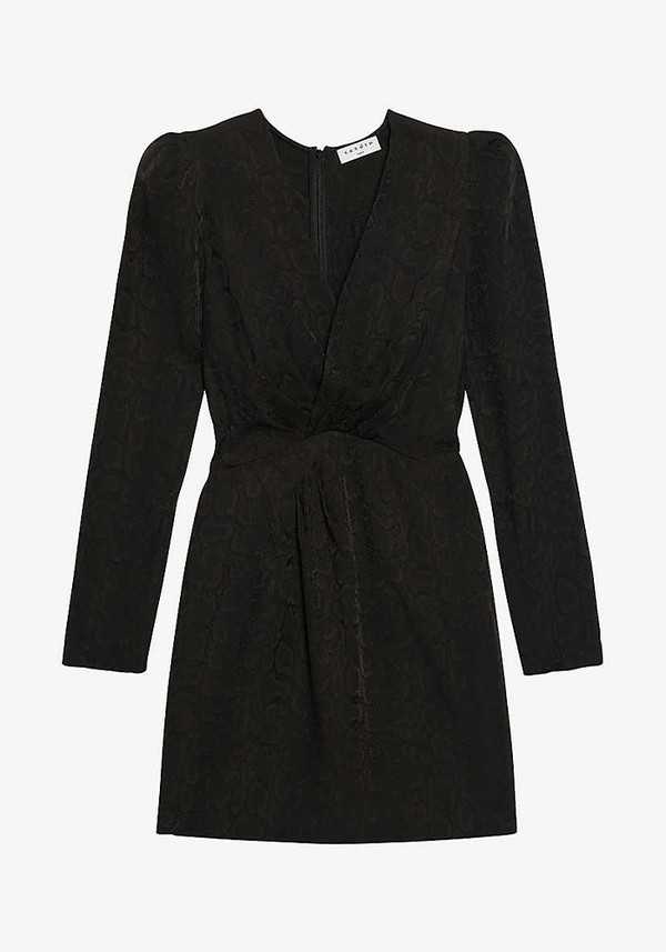 Python Jacquard Mini Dress from Sandro