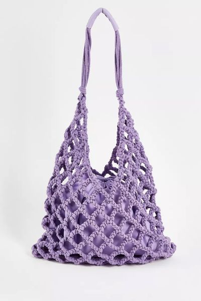 Macrame Knitted Tote Bag from Asos Design