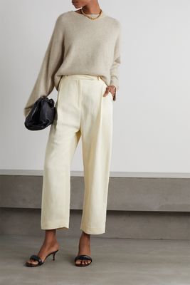 Galli Oversized Cropped Wool-Blend Sweater from Loulou Studio