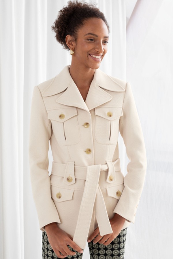Structured Belted Workwear Jacket from & Other Stories