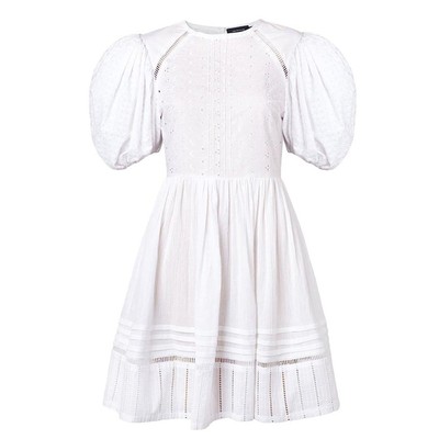 Broderie Volume Sleeve Lace Dress from Van Der Kooji 