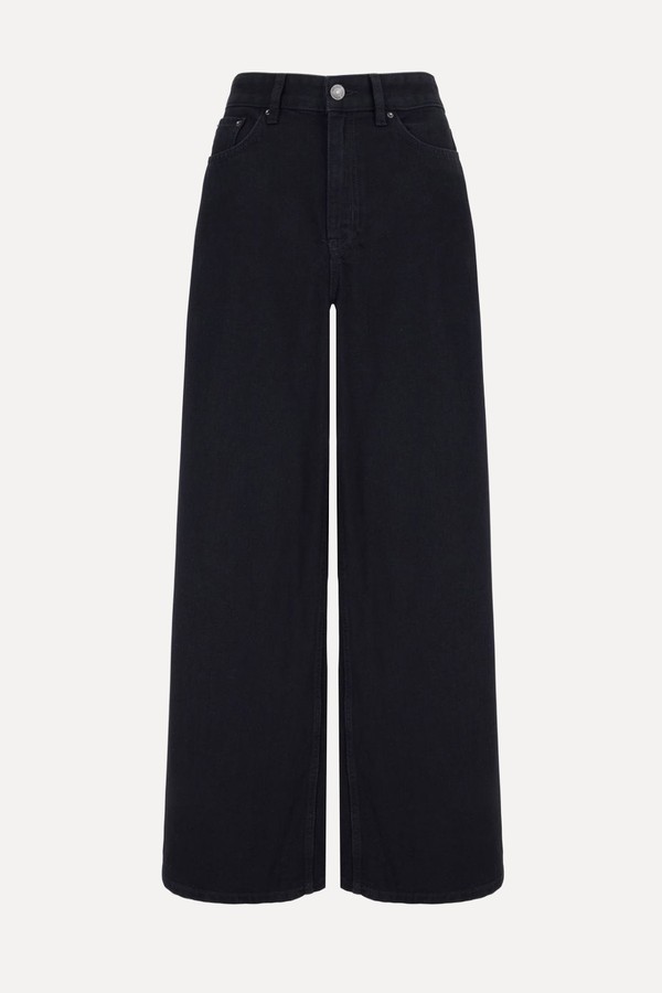 High Rise Palazzo Wide Leg Jeans