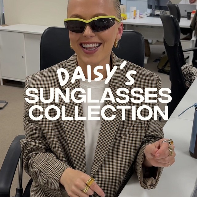 When it comes to sunglasses, Daisy knows what she’s talking about – watch on to see her collecti