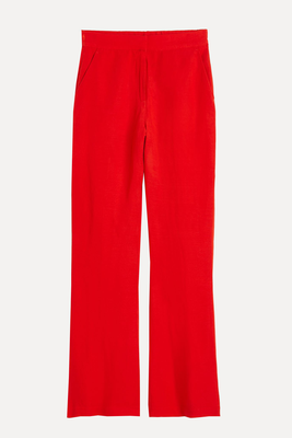 Flared Linen-Blend Trousers from H&M