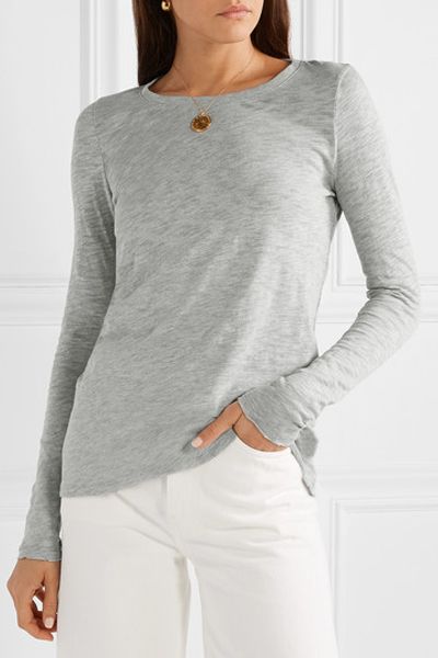 Slub Pima Cotton-Blend Jersey Top from Anthony Thomas Melillo