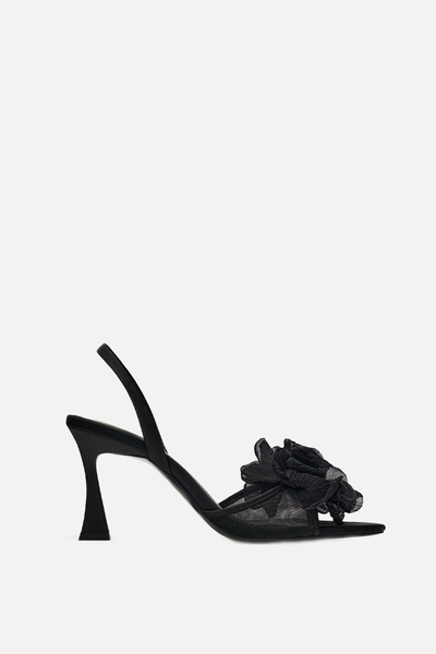 Mesh Floral Sandals from Zara