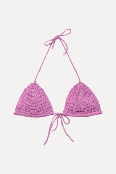 Triangle Crochet Bikini Top  from Weekday