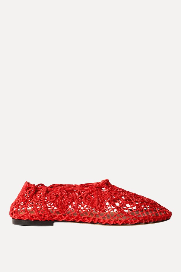 Iris Crocheted Flats from Odissi