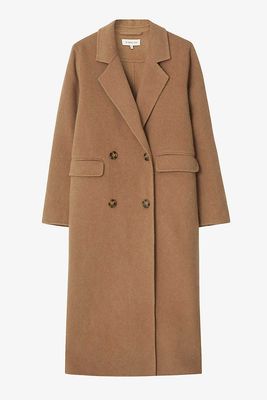 Lauretta Double-Breasted Wool-Blend Coat from By Malina