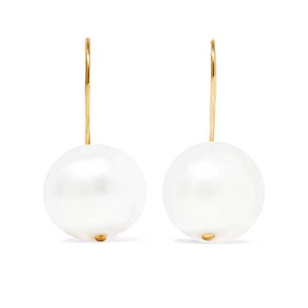 Cheyne Walk Gold Plated Pearl Earrings from Aurelie Bidermann