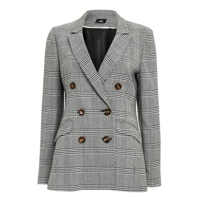 Monochrome Check Tailored Blazer from Wallis