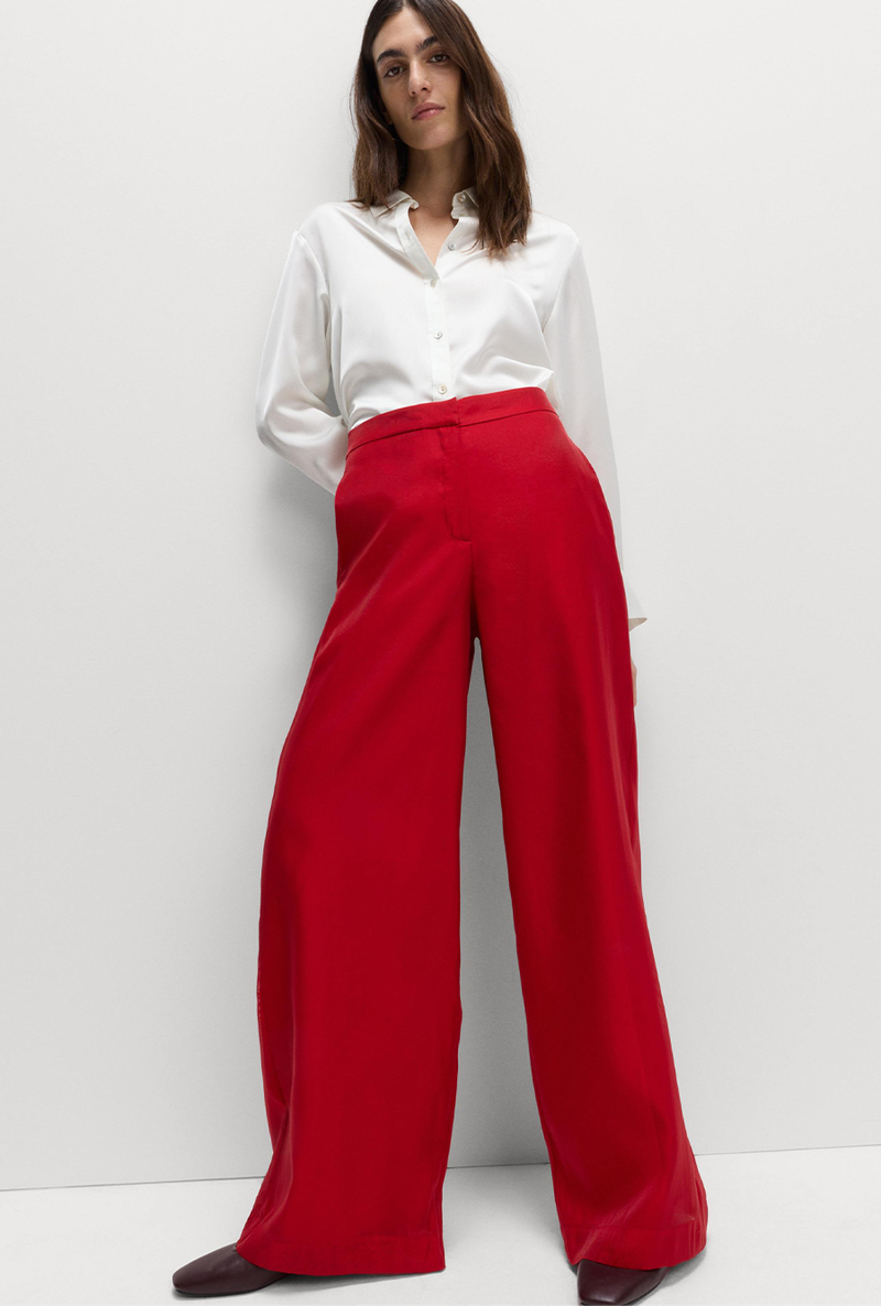 Organza Wide Leg Trousers