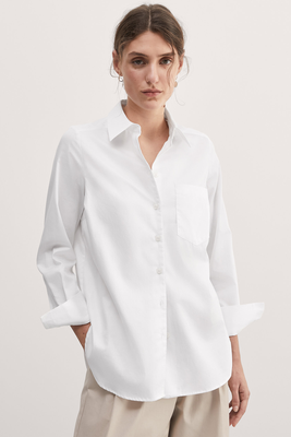 Pure Cotton Collared Relaxed Shirt from Jaeger