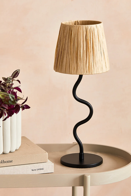 Raffia Wiggle Lamp, £75 | Rose & Grey