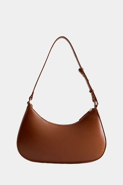 Leather-Look Shoulder Bag