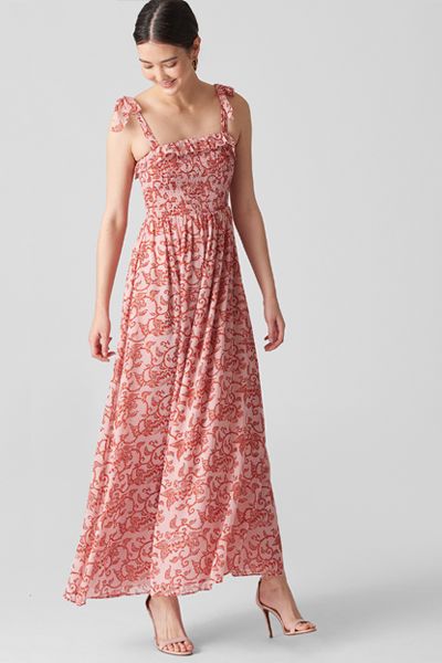 Bali Print Maxi Dress