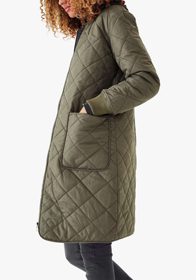 Diamond Quilted Reversible Coat from Hush