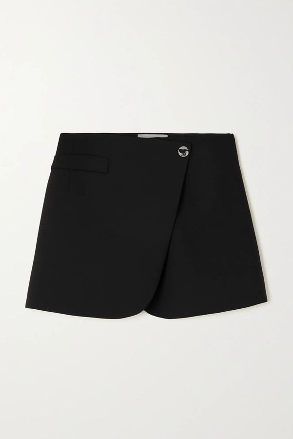 Woven Mini Wrap Skirt from Coperni