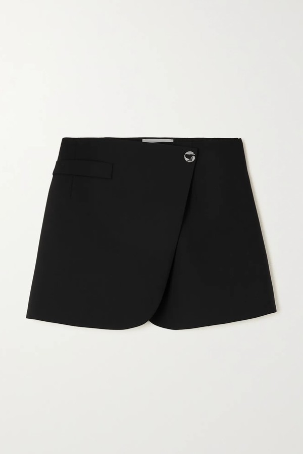 Woven Mini Wrap Skirt from Coperni