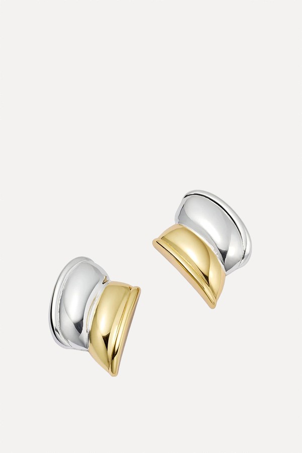 Cuff Mixed Metal Stud Earrings from Daisy x Polly