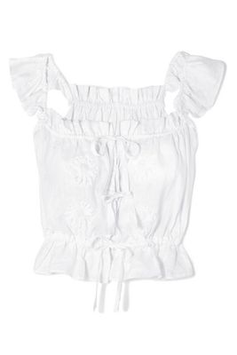 Embroidered Linen Top from Innika Choo