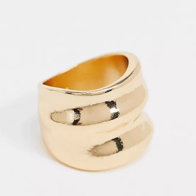 Reclaimed Vintage Inspired Chunky Hammered Ring from ASOS