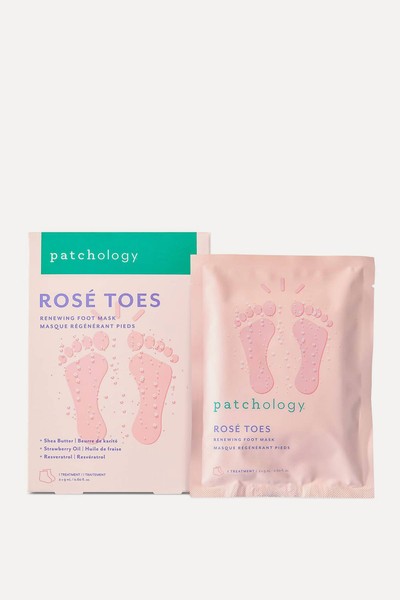 Rosé Toes Renewing Foot Mask from Patchology